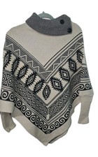 Ladies Poncho Handwoven Made in Ecuador