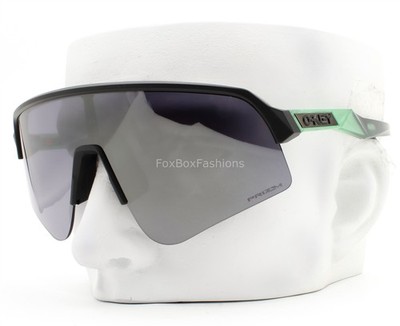 Oakley Sutro Lite Sweep Sunglasses Matte Black and Jade Prizm Black OO9465-2239