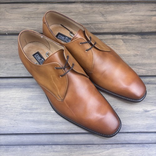 CHEANEY DERBY SHOE 'MATT' BENCHMADE LIGHT TAN LEATHER Size US10/UK 9, F Fitting - Picture 14 of 22
