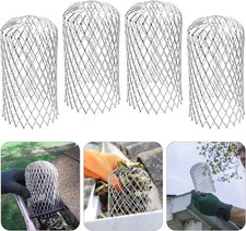 4 Pack Aluminium Gutter Guards Expandable Filter Strainer - Drain Pipe Cover 