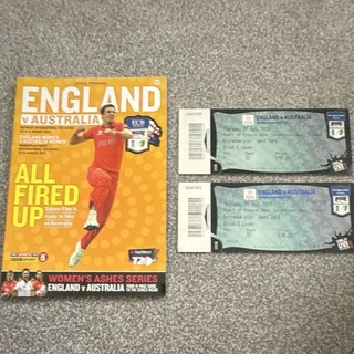 T20 Series Programme England v Australia 2013 2 Tickets