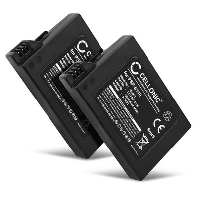 2x Akku für Sony PSP Slim & Lite 3 PSP Slim & Lite 2 (1200mAh) Ersatzakku