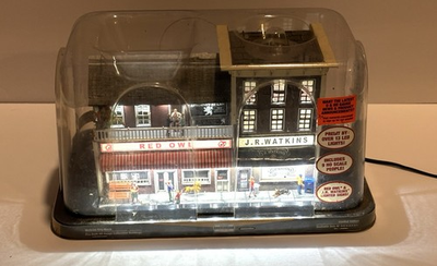 #ad Menards 279 3961 Watkins City Block Gold Line Collectible Building Seale $89.99
