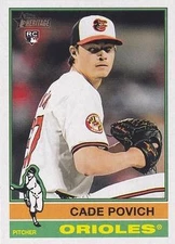 Cade Povich 2025 Topps Heritage #219 RC Baltimore Orioles