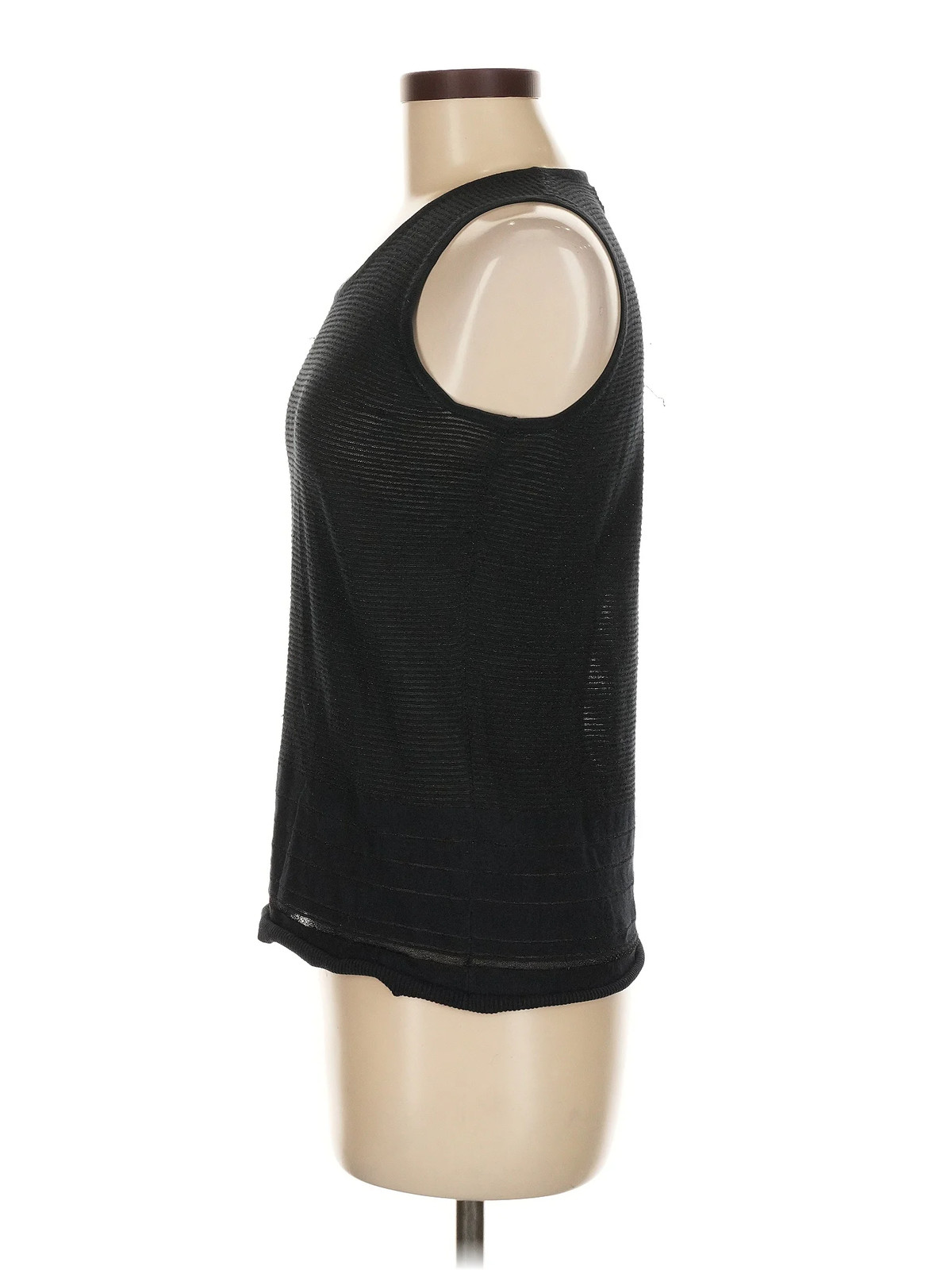 Calvin Klein Women Black Sleeveless T-Shirt M thumbnail 4