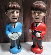 Paul McCartney Ringo Starr The Beatles 1965 Colgate Soaky Bubble Bath Bottles