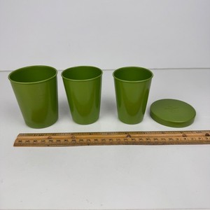 3Vtg Green Plastic Nesting Cup Tumbler Camp Get Acquainted Stanley Hostess Party
