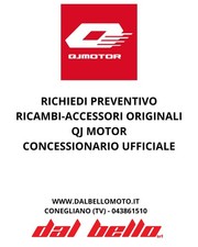 Ricambi e Accessori originali Qj motor