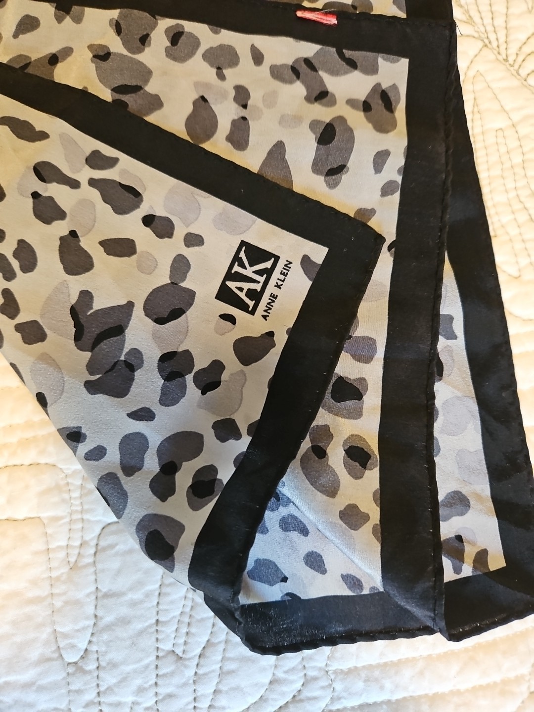 Anne Klein~ Leopard Animal Print Rectangular Scar… - image 1