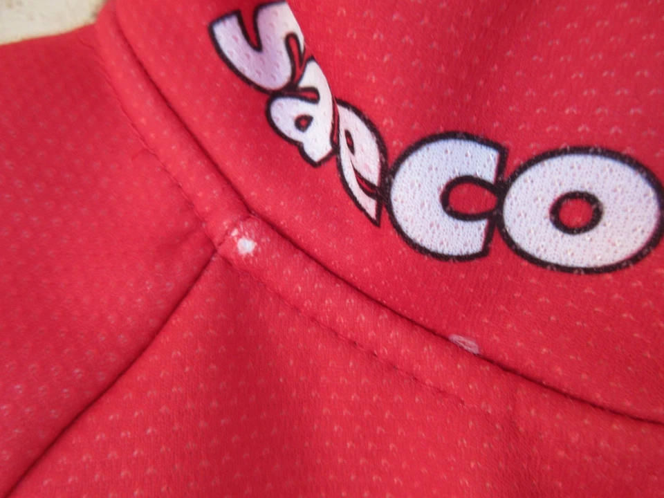 Veste cycliste SAECO CANNONDALE KAPPA rouge giacca felpa jacket M - Photo 2/4