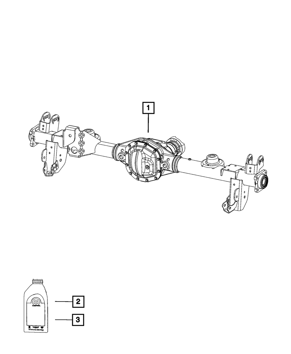Genuine Mopar Service Rear Axle 68667460AA