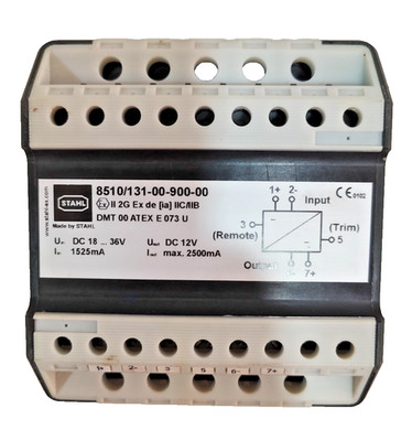 *NEW NO BOX* STAHL 8510/131-00-900-00 POWER SUPPLY MODULE 12VDC EXPLOSION PROOF