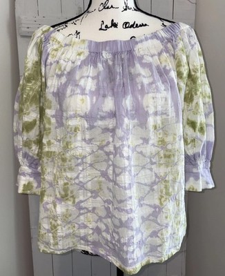 Young Fabulous & Broke NWT Women s Sz M Purple Green Off The Shoulder Top