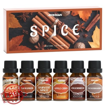 ARVIDSSON Fall Essential Oils Set Diffuser Cinnamon Pumpkin