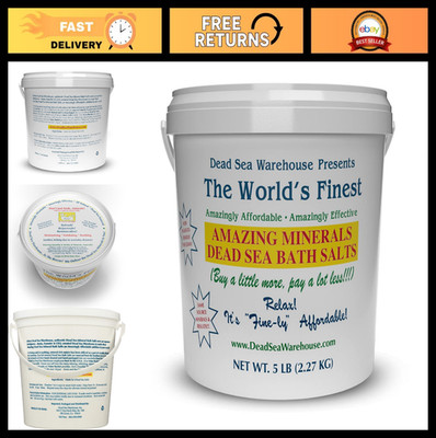 100% Mineral Dead Sea Bath Salts - Detoxifying, Moisturizing, Exfoliating for Dr