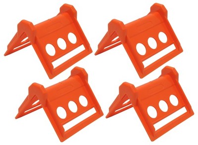 4 Lot RoadPro RPCP 25 Plastic Corner Protector Cargo Strap Edge Guards Orange