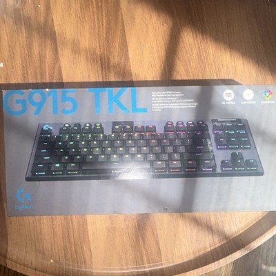 Logitech G915 TKL Wireless Gaming Keyboard LIGHTSPEED RGB GL Tactile Black