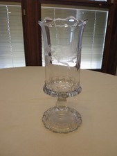 Antique Adams & Co. EAPG Apollo 9” Celery Vase aka Shield Band