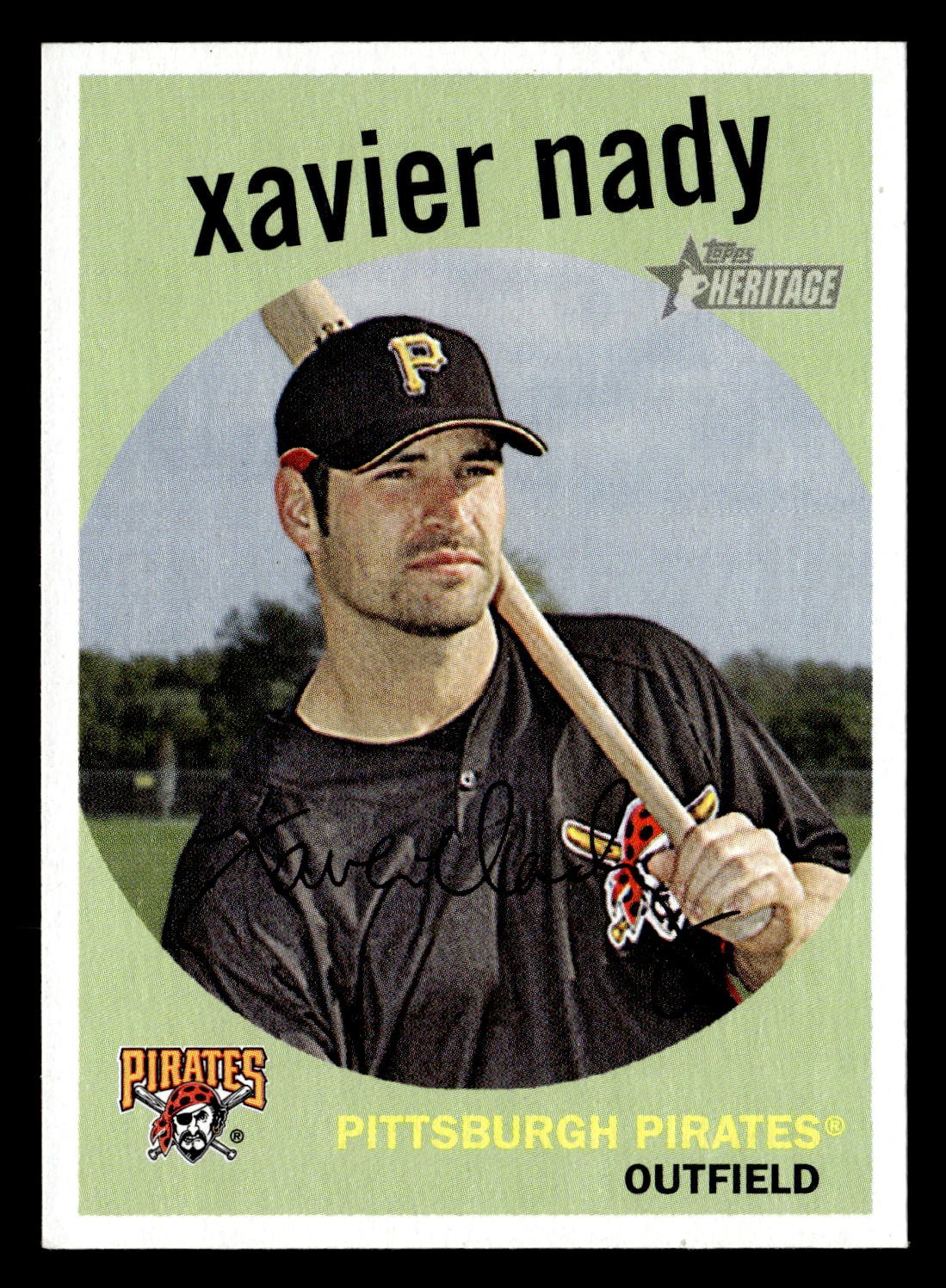 2008 Topps Heritage #267b Xavier Nady Card