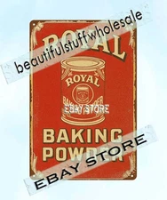 Royal Baking Powder bakery cafe decor tin sign