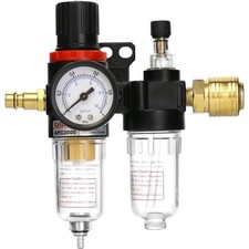 Druckluft Druckminderer Wasserabscheider Manometer 1/4 Zoll Kompressor