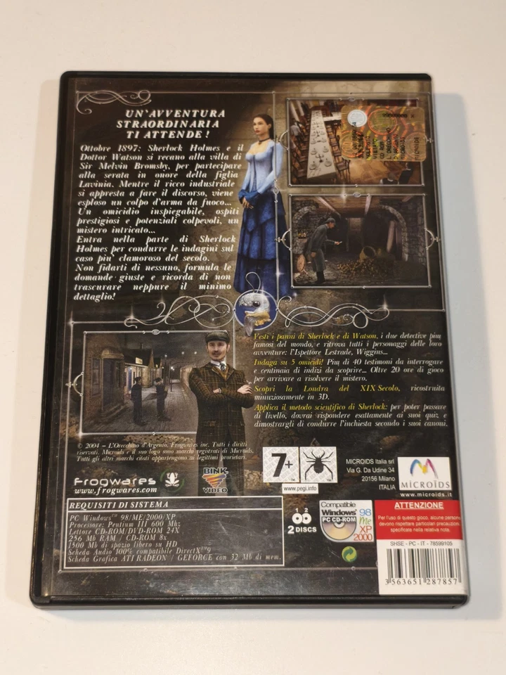 Sherlock Holmes: L'orecchino d'argento - PC ITA 🇮🇹 Microids 2004 - Immagine 3 di 4