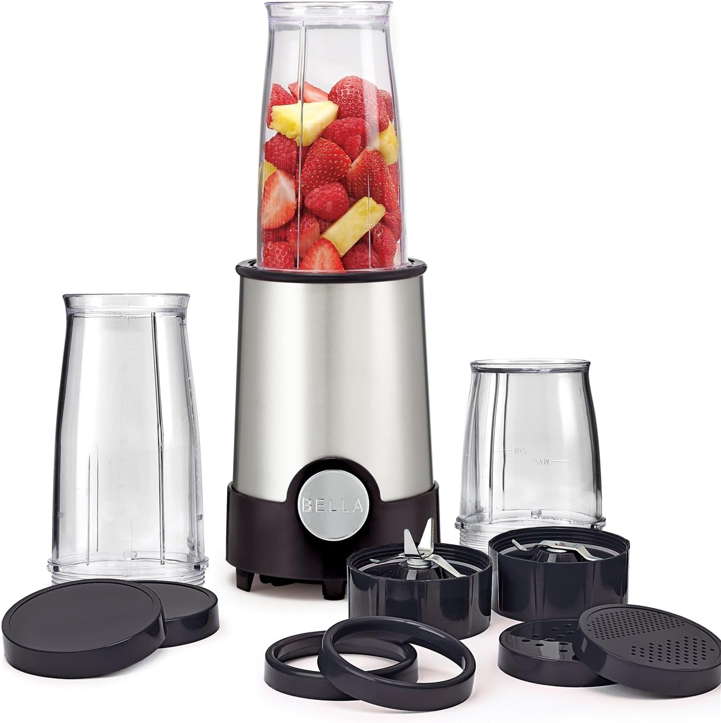 Set Frullatore Elettrico Rocket 12 Pz: Ideale per Pappe e Smoothie