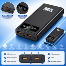 50000mAh PD20W Power Bank 120W Charger Fast Charging External Battery Universal