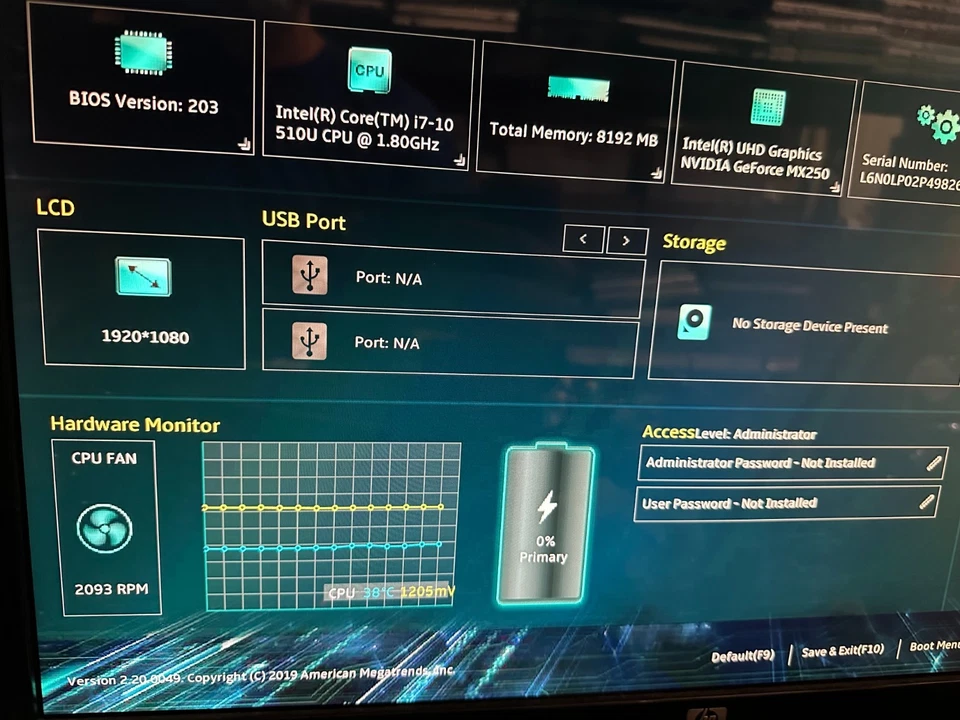 Placa madre Asus Zenbook UX431f i7-10510u 60NB0PE0-MB5000 Foto 3 de 3