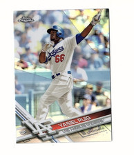 Yasiel Puig 2017 Topps Chrome #172 Refractor Los Angeles Dodgers