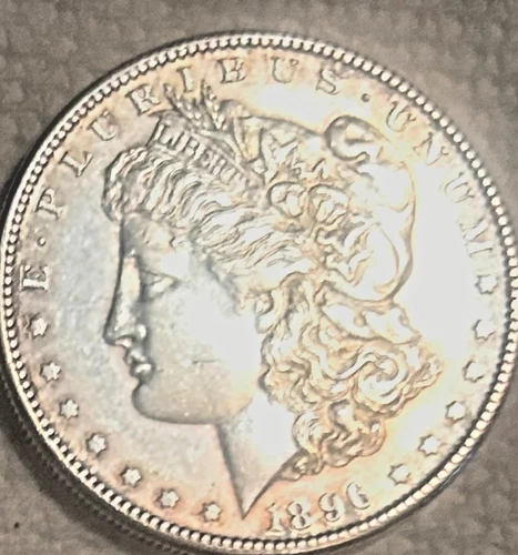 1896 S Morgan beautiful AU brilliant luster very nice no shipping Sigma tested++