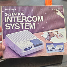 Archer 2-Station Wired Intercom Complete System 43-222A w/ Owner's Manual