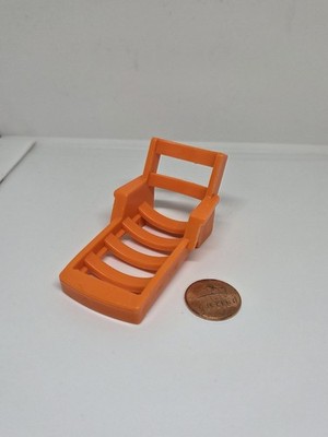 Vintage Fisher Price little people orange lounge chair