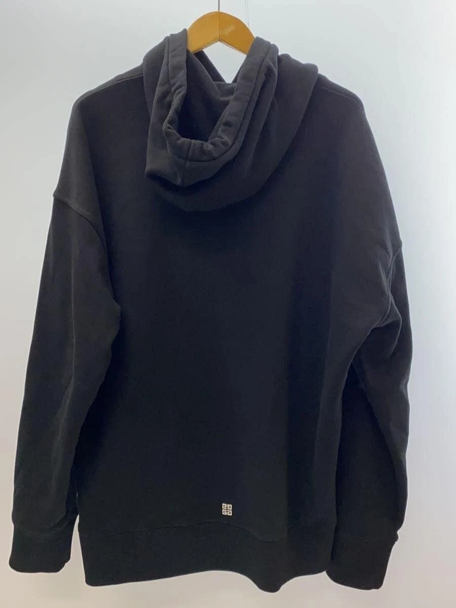 GIVENCHY Felpa con Cappuccio XL Cotone Nero BMJ0HC3YAC Usata
