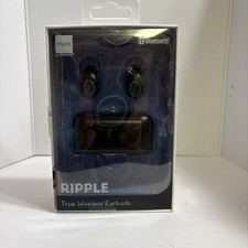 Muze by Vivitar Ripple True Wireless Bluetooth Earbuds Black Charging Case NEW