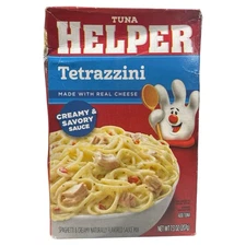 Tuna Helper, Tetrazzini Spaghetti & Creamy Savory Sauce, 7.3 oz Box BB 1/6/26