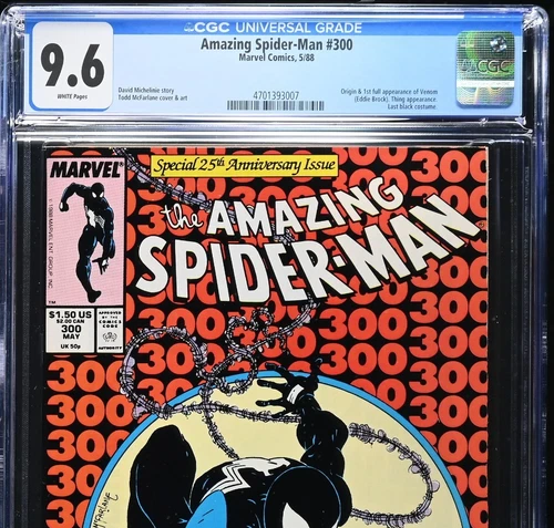 Amazing Spider-Man 300 CGC 9.6 White Pages 1st Venom 1988