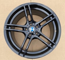 GENUINE BMW 19” M SPORT 313M REAR ALLOY WHEEL RIM 9J 7844344M REFURBED BLACK
