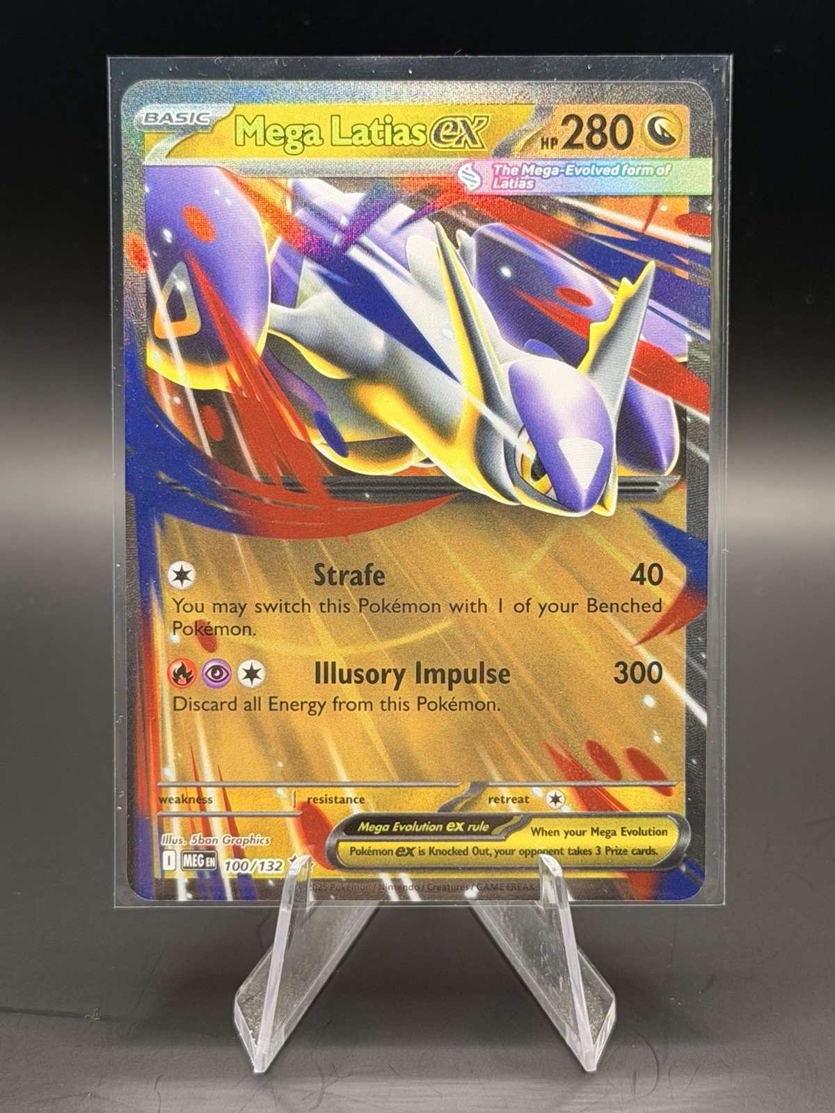 Pokemon Tcg Mega Latias ex MEG 100/132 NM Mega Evolutions