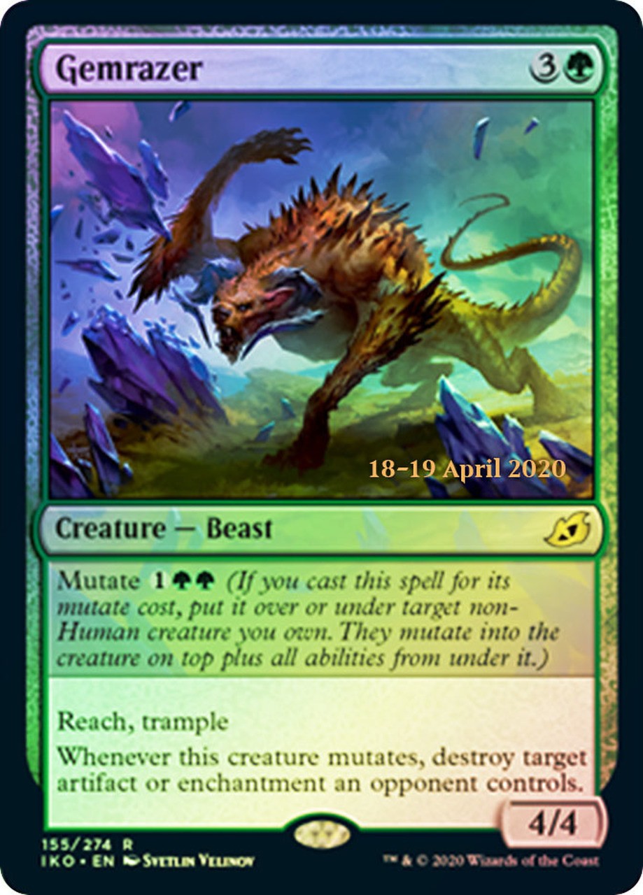 Mint/Near-Mint, English - 1 x MTG Gemrazer - Prerelease Foil Promotional