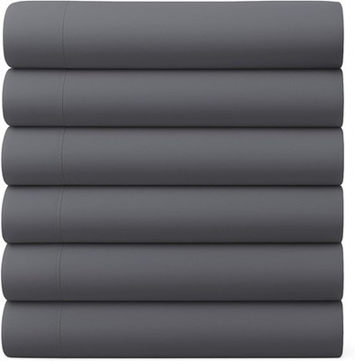 GOLD TEXTILES Flat Sheet Brushed Microfiber Top Sheets for Home, Hotel & Hospita