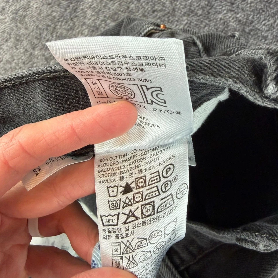 Vtg Levi's 517 Bootcut Black Denim Jeans Men's 36X32(34X31) Western Y2K - Image 4 of 4