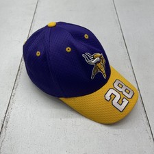 Minnesota Vikings Hat Cap Strap Back Boys One Size Purple NFL Football Reebok