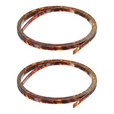 2Pcs Plastic Binding Purfling Strip 1650 x 6 x 1.5mm for Guitar Brown