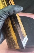 Black and White Ebony Wood turning blank, knife scales,wood turning, BWE0889