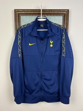 Tottenham Hotspur Football Jacket Nike Soccer Track Top Mens Blue Rare Size L