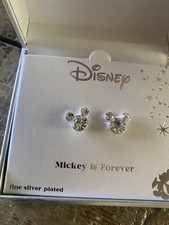New Authentic Disney Mickey Mouse Bling Boxed Gift Fan Sparkling Stud Earrings