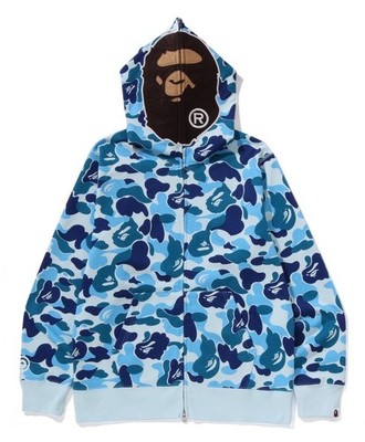 ジャケット・ブルゾン APE  COLOR CAMO HOODIE JACKET 140 BLUE A BATHNIG APE Men's ABC CAMO 2ND APE FULL ZIP HOODIE 1L80115006 | eBay