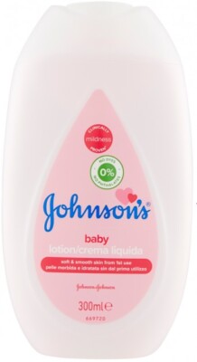 3 PCS JOHNSON'S BABY LIQUID CREAM LOTION 300ML MADE IN ITALY.