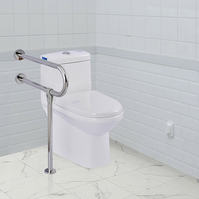 Handicap Rails Bathroom Toilet Handrails Folding Grab Bar Support